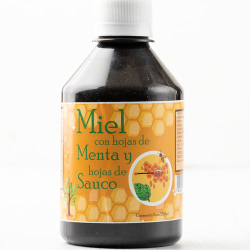 Jarabe Miel con Menta y Sauco